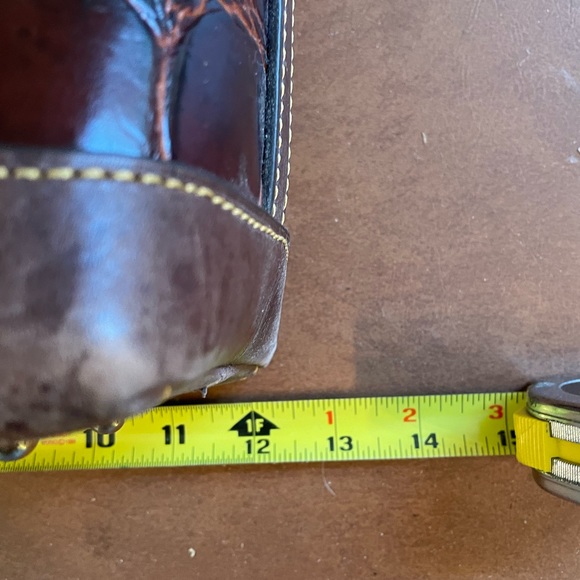 Dooney and Bourke Vintage 🎉HP🎉 GUC top zip shoulder hand bag in brown leather - Picture 12 of 15